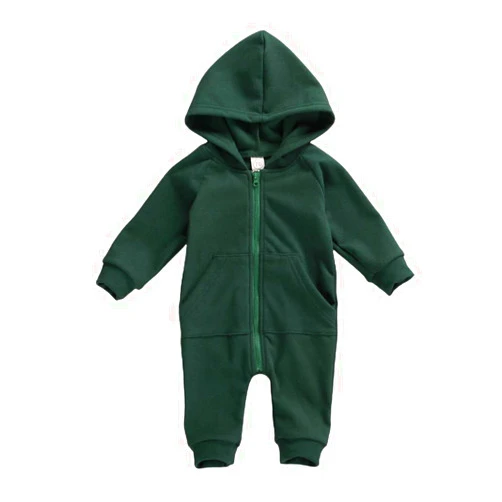 FYBITBO Infant Baby Boys Girls Clothing Zipper Hooded Jumpsuit Romper Long Sleeve Onesie Outfit Fall Winter Warm Clothes