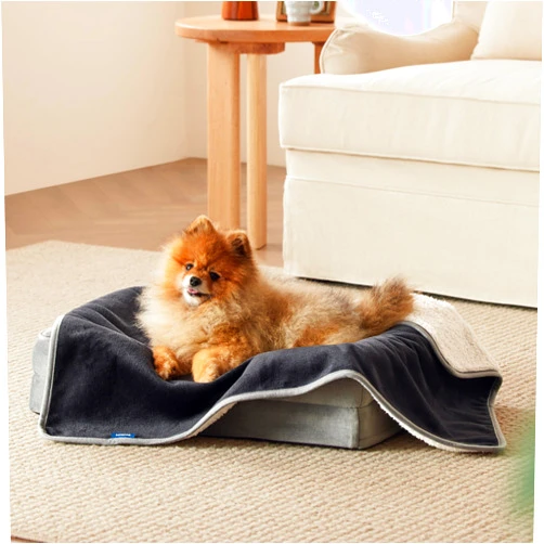 Bedsure Cat Blanket for Indoor Cats - Waterproof Calming Cat Blankets for Kitten, Sherpa Fleece Pet Blanket, Soft Plush Reversible Throw Furniture Protector, 35