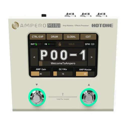 HOTONE Ampero Mini MP50VN Guitar Multi Effects Processor Touch Screen Modeling IR Cabinets