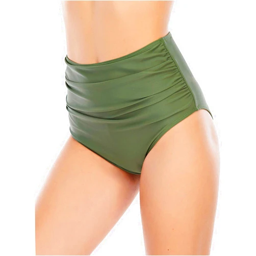 American Trends High Waisted Bikini Bottoms Ruched Tummy Control Swimsuits Bottoms Sexy Swim Bottom Bathing Suits for Women