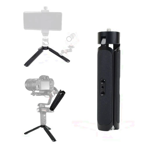 KOQINVIZ Aluminum Mini Tripod Stand Handle Grip for Camera Phone Gimbal Stabilizer,Desktop Tripod for DJI Ronin Zhiyun Weebill Smooth Osmo Mobile Webcam Projector