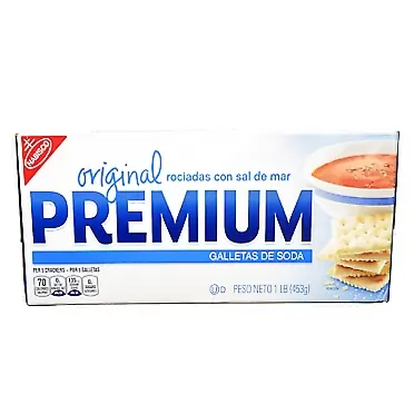 Nabisco, Premium, Sea Salt Topped Original Saltine Crackers, 16oz Box (Pack of 2)