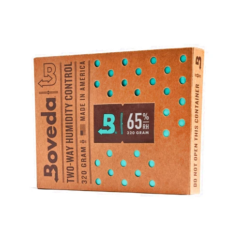 Boveda 65% Two-Way Humidity Control Pack For Aging & Long-Term Storage in Large Plastic & Wood Boxes – Size 320 – Single – Moisture Absorber – Humidifier Pack – Individually Wrapped Hydration Packet