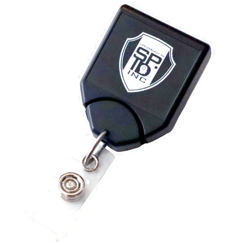 Specialist ID Heavy Duty Retractable Badge Reel - No Twist B-Reel I'D Card Holder w/Strong Pull Cord and Swivel Alligator Clip with Teeth - Slot Hole Snap Strap for Nurse Badges, Office Keys by Specialist ID