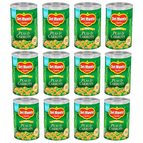 Generic Del Monte Harvest Selects Canned Peas and Carrots, 14.5 Ounce (Pack of 12)