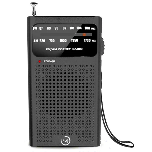 Fukep Small Radios Portable AM FM, Transistor radios 2AA Battery Operated with Best Reception, Radio with Speaker & Headphone Jack, Pocket Radio for Indoor, Outdoor and Emergency Use