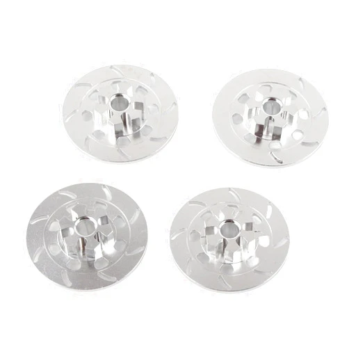 Multizenic Upgrade Power Disc Brake Rotors, Metal Power Stop for Traxxas UDR 1/7 RC Car, Easy Install, Sturdy Aluminum Alloy, Silver, 4 Pack