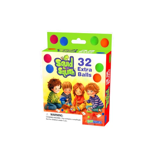 Funwares Colorful Squid Squish: Dynamic Floor Game for Kids, Boosts Kids' Learning and Coordination, Counting and Number Game, Active Play, and Quick Thinking, 2-4 Players, Ages 4-8. (32 Spare Balls)