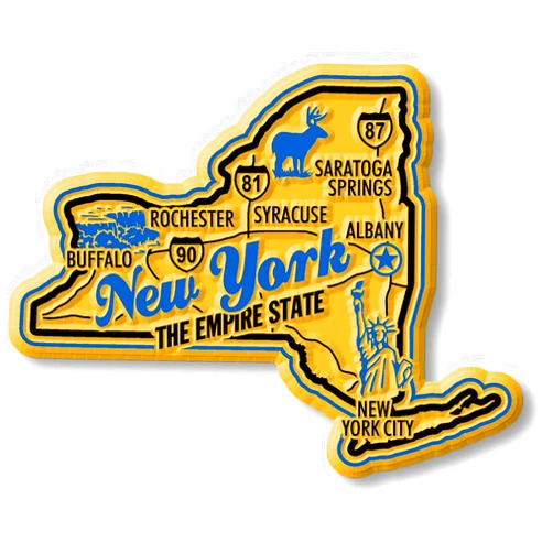 Classic Magnets New York Premium State Magnet by Classic Magnets, 3.1