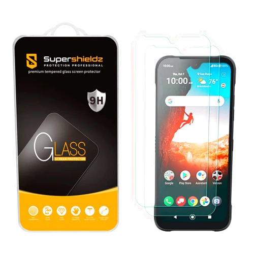 Supershieldz (2 Pack) Designed for Kyocera DuraSport 5G UW Tempered Glass Screen Protector, Anti Scratch, Bubble Free