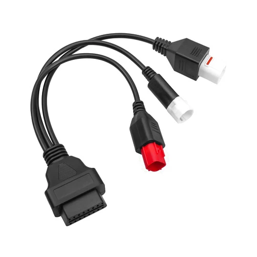 QNHEAY OBD2 Diagnostic Cable Fit for Yamaha Kline Euro5 Motorcycle 16 Pin to 3Pin 4Pin 6Pin OBD2 3 in 1 Diagnostic Adapter