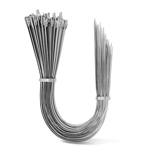 Aroono 304 Stainless Steel Zip Ties,Zip Ties Heavy Duty,Metal Wire Ties- 18 Inch,50 PCS - Multi-Purpose Self-Locking Cable Ties for Outdoor and Workshop Use,High Tensile Strength,Temperature Resistant