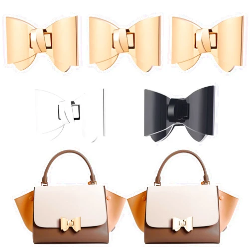 TXIN 5 Pieces Bowknot Turn lock Clasp Hardware Purse Twist Turn Locks Purse Bag Closure Clasp for DIY Purse Handbag Making Accessories,3 Colors