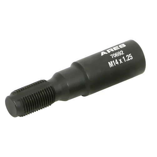 ARES 70692 – M14 x 1.25 Limited Access Spark Plug Thread Chaser Tool – Low Profile Design for Confined Areas – 5/8-Inch Hex Head with 3/8-Inch Square Drive Design for Superior Versatility