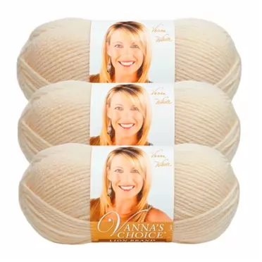 Lion Brand Yarn (3 Pack) Lion Brand Yarn Vanna's Choice Yarn, Fisherman 3 Pack Fisherman
