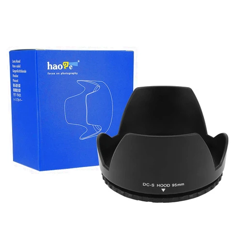 Haoge 95mm Screw-in Lens Hood for Tamron SP 150-600mm f/5-6.3 Di VC USD G2, fit Sigma 150-600mm f/5-6.3 50-500mm F4.5-6.3, Compatible with Nikon Nikkor AF-S 200-500mm f5.6E ED VR Lens