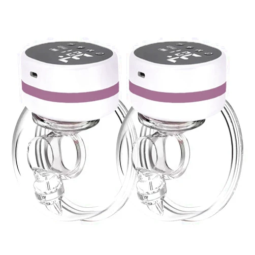 SBAOH Electric Breast Pump,Wearable Breast Pump, LED Display Hands-Free Breast Pump Painless Breastfeeding Breastpump Can Be Worn in-Bra 2 Pack