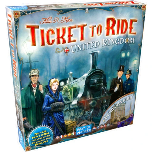 Days of Wonder Ticket to Ride United Kingdom + Pennsylvania Board Game EXPANSION - Strategy Game, Family Game for Kids & Adults, Ages 8+, 2-5 Players, 30-60 Minute Playtime, Made by Days of Wonder
