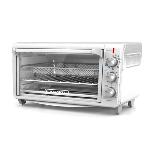 BLACK+DECKER 8-Slice Crisp 'N Bake Air Fry Toaster Oven, TO3265XSSD, 5 Cooking Functions, 60 Minute Timer, Stainless Steel