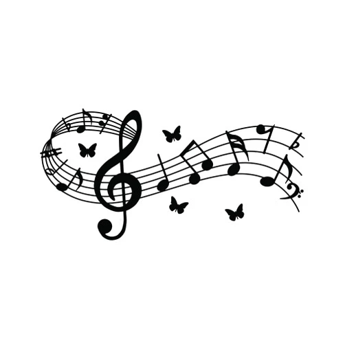 JEPART Music Notes Notation Band Wall Sticker Decal, Music Notation Wall Decal Removable DIY Vinyl Art Mural Wallpaper Home Decor Gift for Kids Bedroom Music & Dance Room – Fashion & Eye-catching