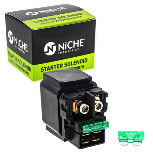NICHE Starter Solenoid Relay Switch for Kawasaki 27010-0786 Vulcan 800 1500 Ninja ZX9R Suzuki K2701-00786 Boulevard