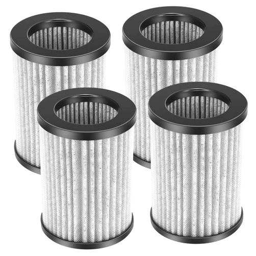JORAIR 4 Pack Replacement Filters Compatible with Pure Enrichment PureZone Mini Portable Air Purifier PEPERSAP, 2-in-1 True HEPA Replacement