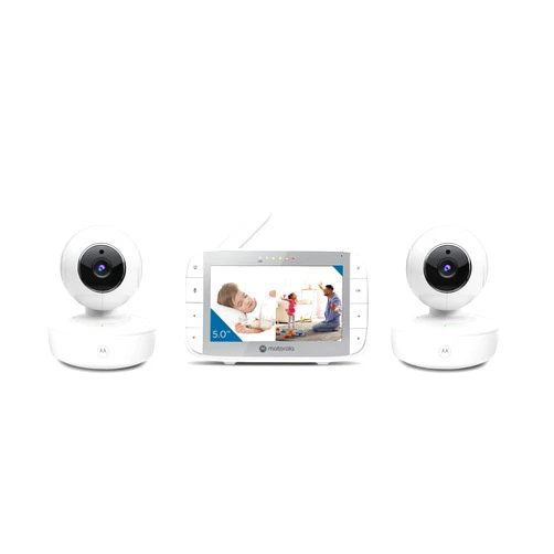 Motorola Nursery VM36XL 2-Camera Video Baby Monitor, 480x272p, 1000ft Range, 5