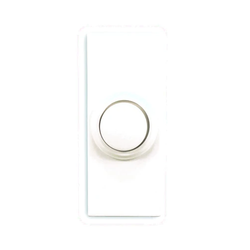 Heath Zenith Globe Electric SL-7393-02 Doorbell Wrls Push-Button Round, No Size, White
