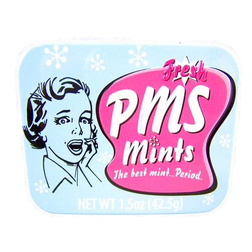 Boston America Fresh PMS Mints Tin Period Peppermints Gag Gift