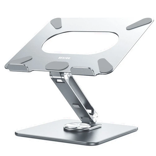 BESIGN LSX7 Laptop Stand with 360° Rotating Base, Ergonomic Adjustable Notebook Stand, Riser Holder Computer Stand Compatible with Air, Pro, Dell, HP, Lenovo More 10-15.6