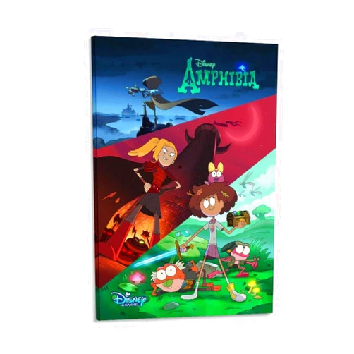 podafu Anime Amphibia Poster Canvas Wall Art Posters For Room Aesthetic And Decor 5 Posters For Bedroom Restroom Living Room Office Decor Wall Art 12x18inch(30x45cm)