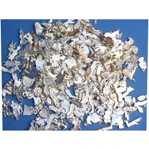 Mexican Crafters Milagro Lot - 50 Different Mexican Milagros, Silver Color