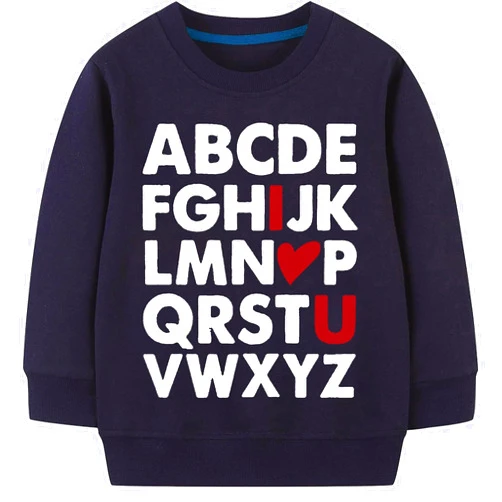 Sineeko Toddler Boys Girls Valentine's Sweatshirt Unisex Shirts Funny Love Heart Kids Pollover Tops 2-7 Years