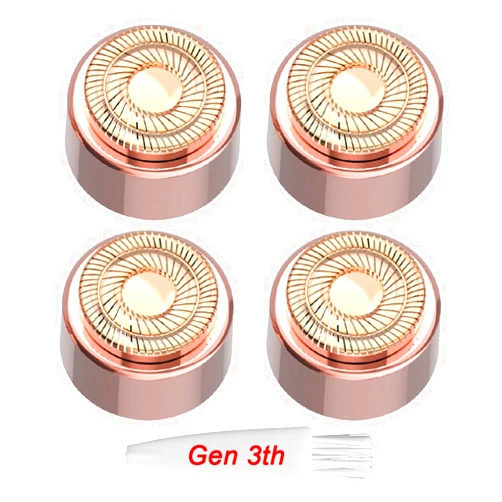 GOMINYUF Generation 3nd Replacement Head for Finish Touch Flawless Gen 3 Facial Hair Remover-New Version- 4 Pack Replacement Heads for Flawless Replacement Heads Gen 3