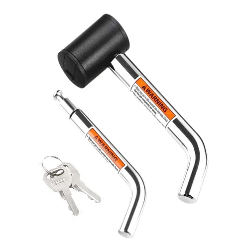 LAINLOY Trailer Hitch Receiver Pin Lock, Anti-Theft Dual Bent Locking Pin for 1-1/4