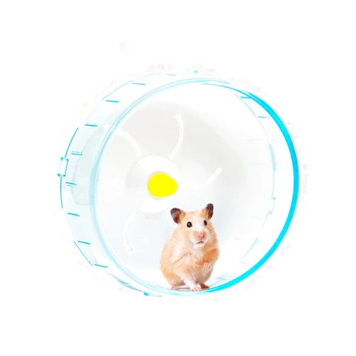 YuanYouTong Silent Hamster Wheel - Exercise Wheel for Syrian Hamsters - Quiet Spinner Running Wheel for Small Animals - Pet Hamsters Gerbils Mice Rats Guinea Pig Hedgehog Exercise Wheel Toy