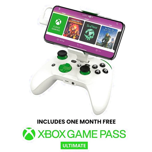 RiotPWR Mobile Cloud Gaming Controller for iOS –- Play COD Warzone, Apple Arcade + more [1 Month Xbox Game Pass Ultimate Included]