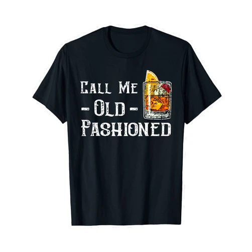 DesignsByJnk5 Whiskey Call Me Old Fashioned - Vintage Whiskey Lover Gift T-Shirt
