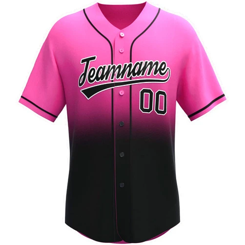 COPPIVEY Custom Gradient Baseball Jersey Stitched/Printed Personanlized Button Down Shirts Sports Uniform for Men Women Youth