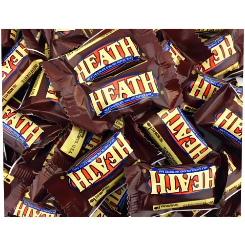 Heath Milk Chocolate English Toffee Bars Miniatures, 0.2-Ounce Bar (Pack of 3)