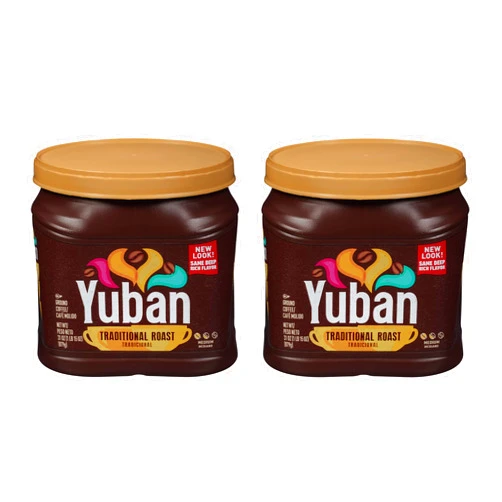Yuban Traditional Medium Roast Ground Coffee (31 oz Canisters, Pack of 2)