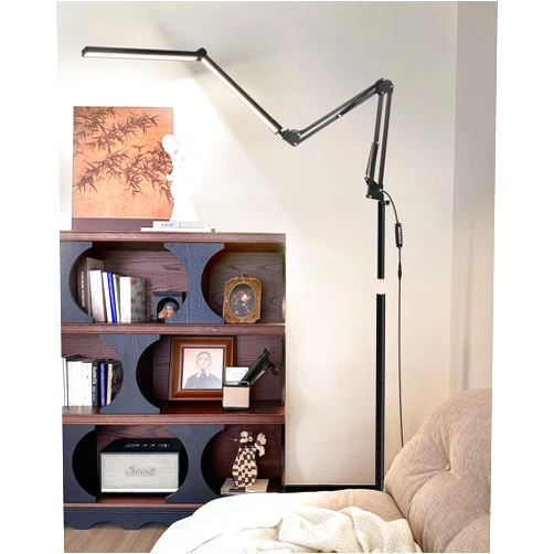 GEYOTAR LED Floor Lamp, 87 Inches Tall Floor Lamps for Living Room,1500 Lumens Bright Dual Light Standing Lamp with Remote,5 Color 20 Stepless Dimer for Bedroom, Office, Reading