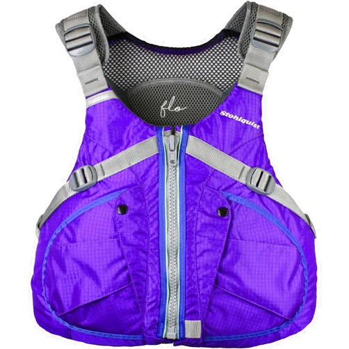 Stohlquist PFD for Women. Purple FLO Lifejacket with Chest Contoured for Women's Fit. Kayaking, Boating, All Water Sports. (X-Large)