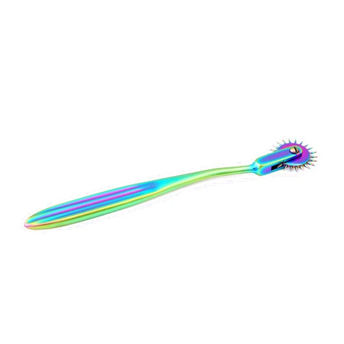 Goldenhandcrafts Wartenberg Neuro Pinwheel Stainless Steel Diagnostic Instrument Pin Wheel.1 Round - Multi Color Rainbow