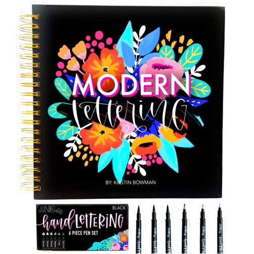June & Lucy Calligraphy Kit for Beginners - Calligraphy Pen Set with Calligraphy Workbook