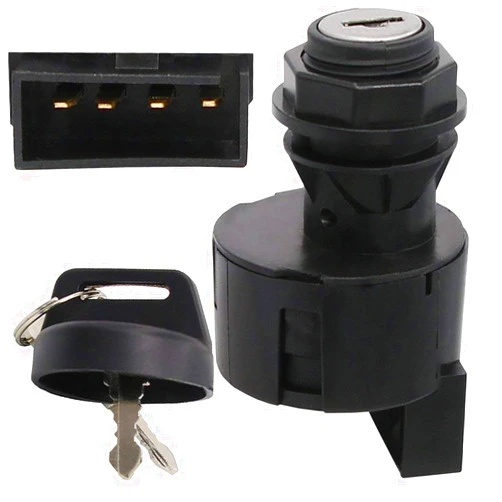 USonline911 Carb Omar Ignition Switch with Key for Polaris 2000-2001 ATV 250 400 500 Scrambler Sportsman Mopeds ATVS Bicycles Scooters Magnum 325 2X4 4X4 HDS Replace Part Number 4012163 4110264 (4012163)