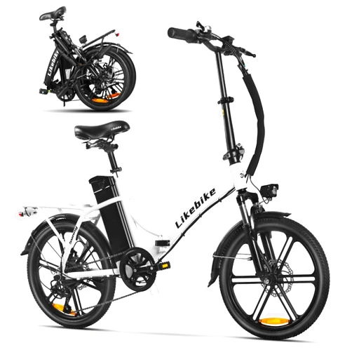 Likebike Sunny Folding Electric Bike for Adults, 540W Peak Motor with 20