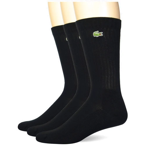 Lacoste Men's 3 Pack Jersey Tube Socks