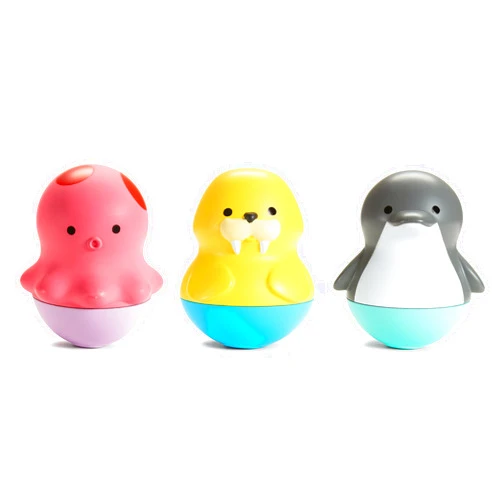 Munchkin® Bath Bobbers Mold Free Baby and Toddler Bath Toy, 6+ Months, Dolphin/Walrus/Octopus