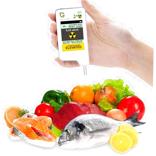 GREENNOVO 6 in 1 Greentest ECO 5F Food Nitrate Tester, High Accuracy Radiation Detector Geiger Counter Water Quality Meter TDS Hardness PPM Analyzer Dosimeter for Vegetable, Fruit, Meat, Fish, Water